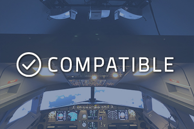 Photo of a cockpit with "Compatible" written over it